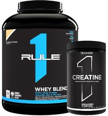 R1 Whey Blend Protein 5lb + Creatine Unflavoured 75 servings